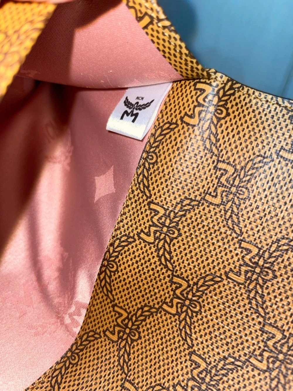 MCM Gray Logo Tote with Black Trim NWT full inclusion - Picture 13 of 14